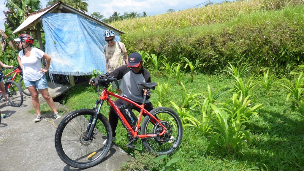 Fahrradbergung aus dem Reisfeld